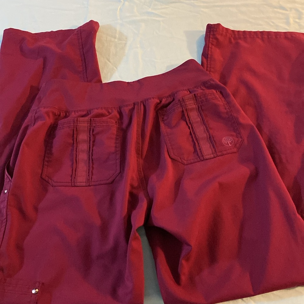 Maroon scrub pants - Picture 3 of 3